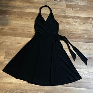 Arden B Black Backless Halter Dress